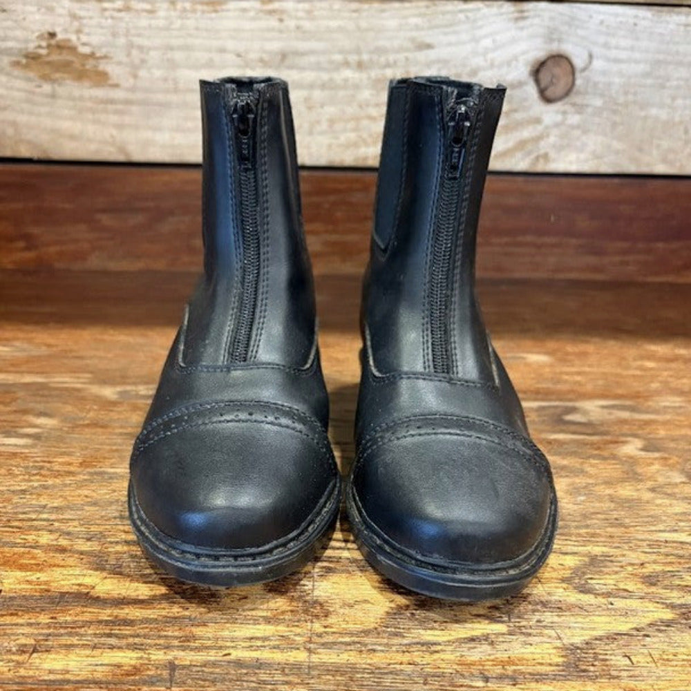 GENTLY USED- TuffRider Children's Starter Front Zip Paddock Boots-Size 3