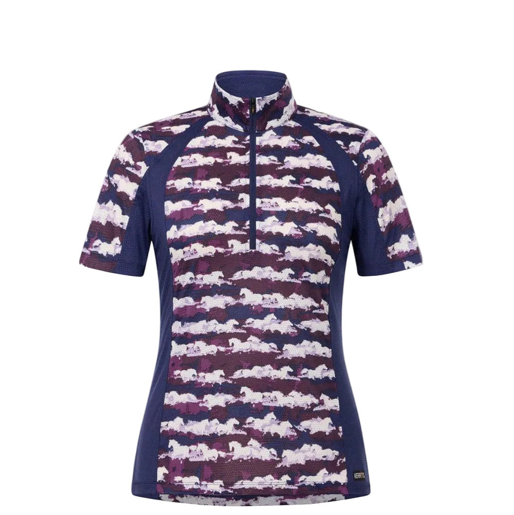 Kerrits EquiBreeze Ice Fil® Short Sleeve Shirt – Print - The Carousel Horse 