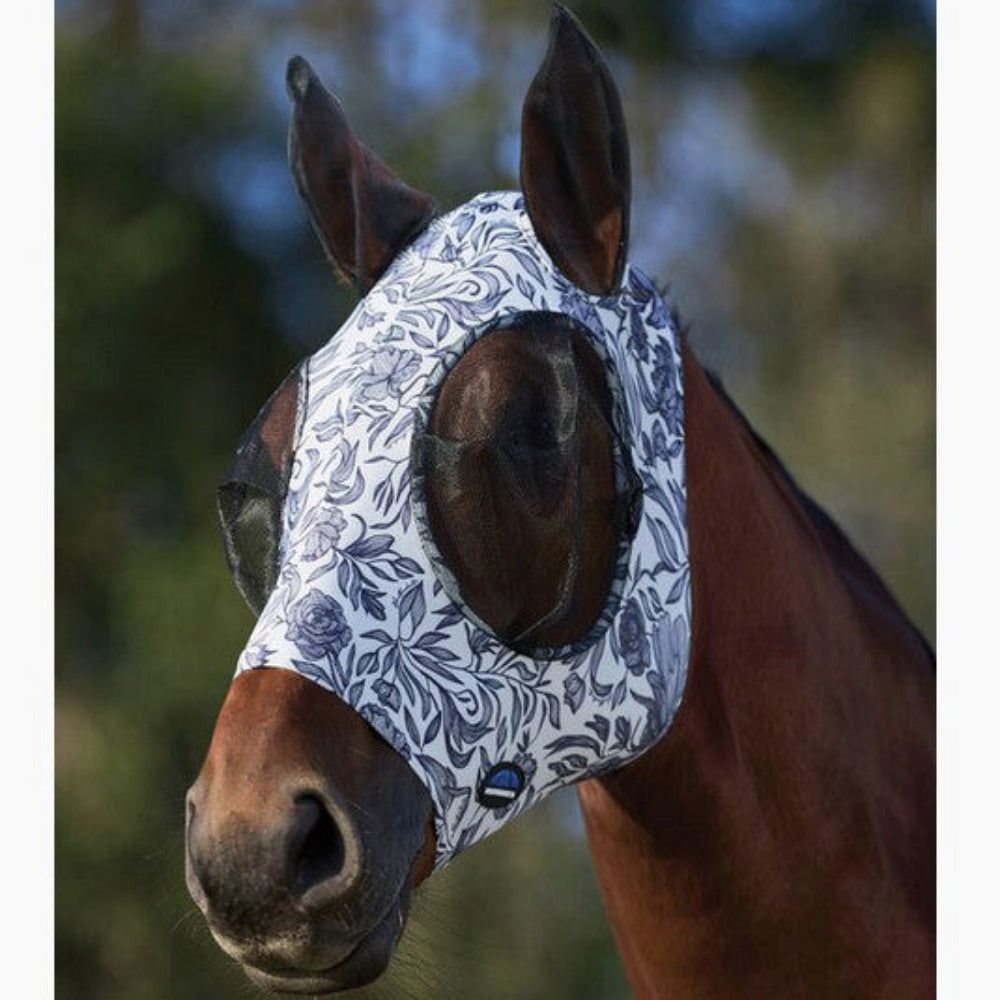 WeatherBeeta ComFiTec Stretch Fly Mask With Ears-Prints