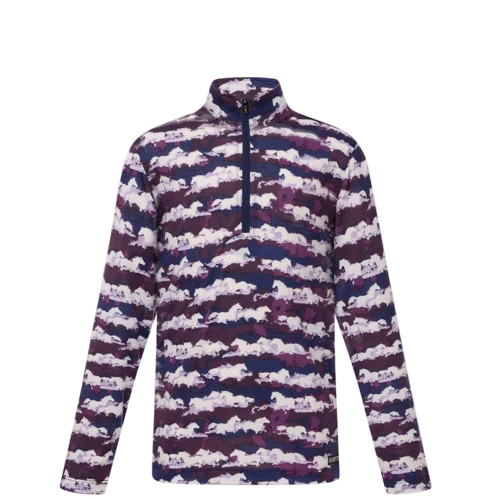 Kerrits Kids EquiBreeze Ice Fil Long Sleeve Shirt – Print - The Carousel Horse 