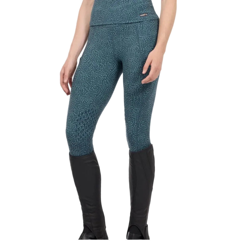Kerrits Printed Knee Patch Pocket Sport Tight - The Carousel Horse 