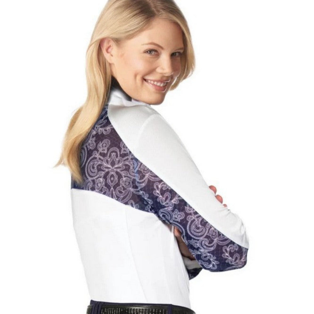 Romfh Ladies Dressage Lace Long Sleeve Shirt CLOSEOUT