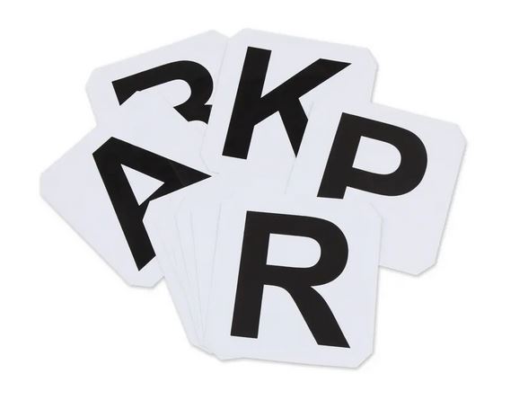 Shires Adhesive Letters (AFBMCHEK)