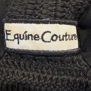NEW WITH DEFECT-Equine Couture Fly Bonnet with Silver Rope & Crystals