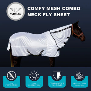 TuffRider Comfy Mesh Combo-Neck Fly Sheet - The Carousel Horse 