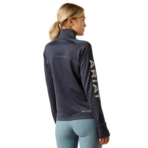 Ariat Ladies TEK Team 1/2 Zip Sweatshirt- Ombre Blue Heather CLOSEOUT