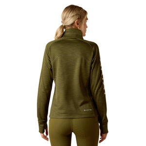 Ariat Ladies TEK Team 1/2 Zip Sweatshirt- Winter Moss CLOSEOUT