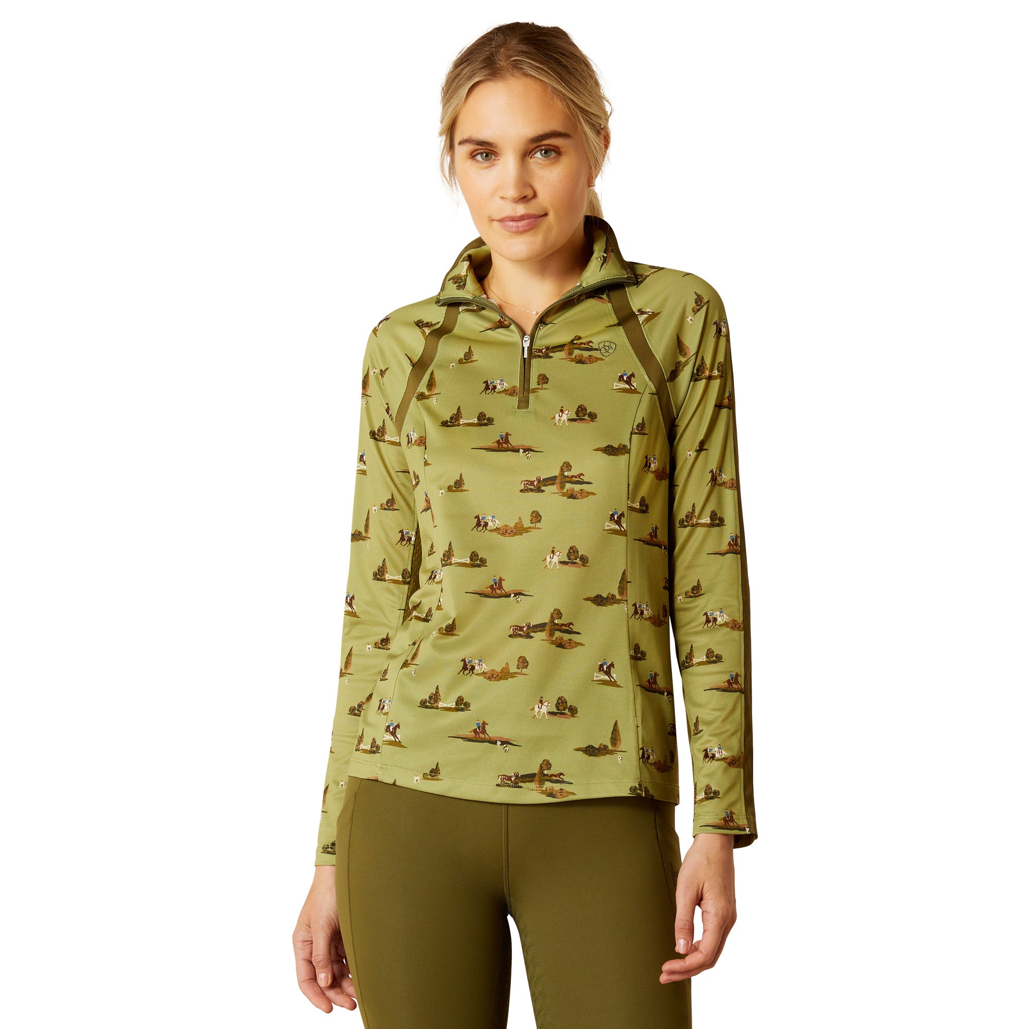 Ariat Ladies Sunstopper 2.0 1/4 Zip Shirt- VARIOUS PRINTS - CLOSEOUT