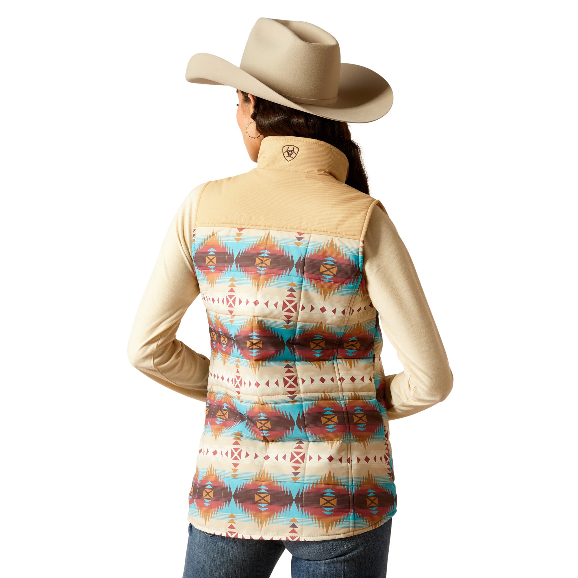 Ariat Ladies Crius Insulated Vest-  Serrano Southwest Print CLOSEOUT