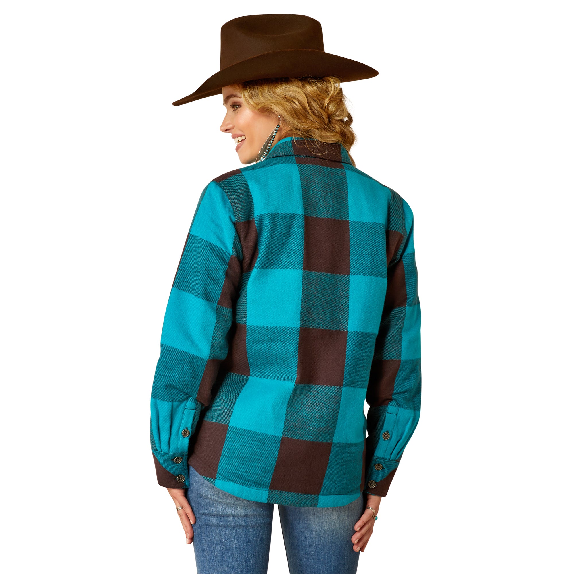 Ariat Ladies Buffalo Plaid Shirt Jacket CLOSEOUT