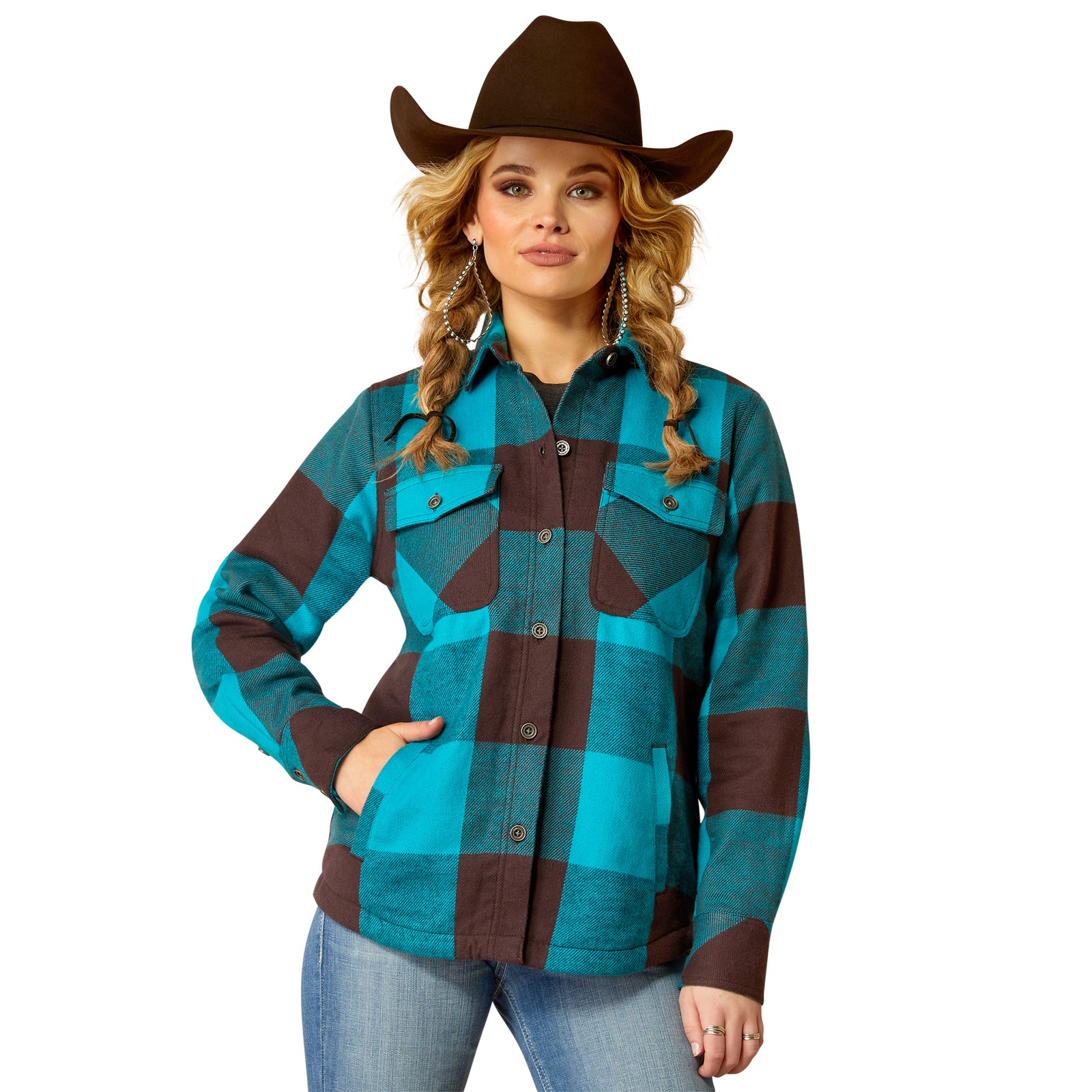 Ariat Ladies Buffalo Plaid Shirt Jacket CLOSEOUT