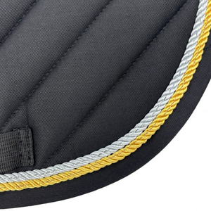 Majyk Equipe Black Cotton Oblique Euro Saddle Pad