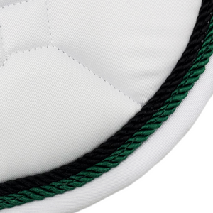 Majyk Equipe White Classica Cotton Euro Saddle pad