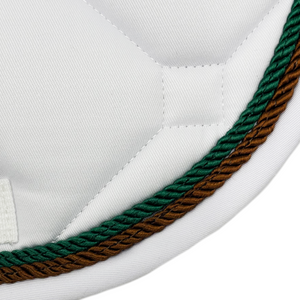 Majyk Equipe White Classica Cotton Euro Saddle pad