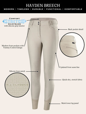 RJ Classics Hayden Silicone Knee Patch Breech