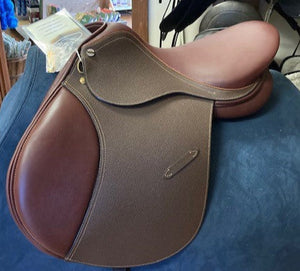 TEST RIDE/DEMO- Henri De Rivel Regular Advantage All Purpose Saddle AUSTRALIAN NUT BROWN 16.5IN