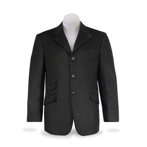 RJ Classics Mens Platinum Formal Black Melton Hunt Coat