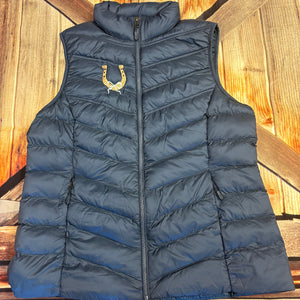 Women's Embroidered Lightweight Poly-Fill Packable Vest