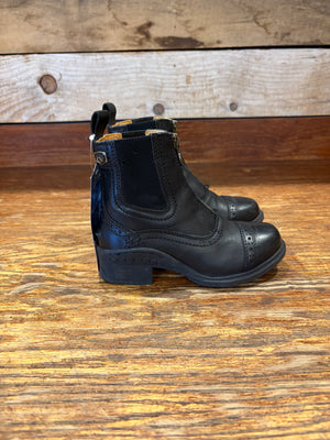 GENTLY USED Ovation Tuscany Child's Zip Paddock Boot - Black 11