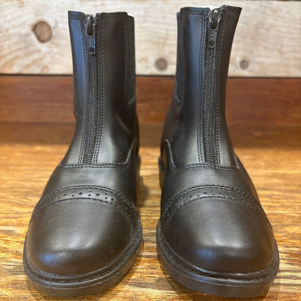 TuffRider Children's Starter Front Zip Paddock Boots NEW WITHOUT BOX