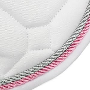 Majyk Equipe White Classica Cotton Euro Saddle pad