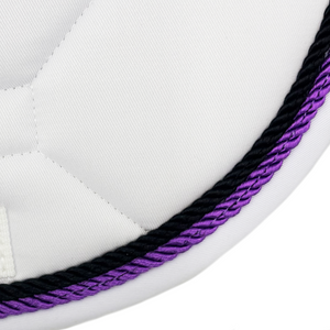 Majyk Equipe White Classica Cotton Euro Saddle pad