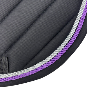 Majyk Equipe Black Cotton Oblique Euro Saddle Pad