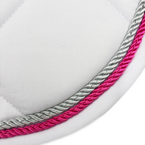 Majyk Equipe White Classica Cotton Euro Saddle pad