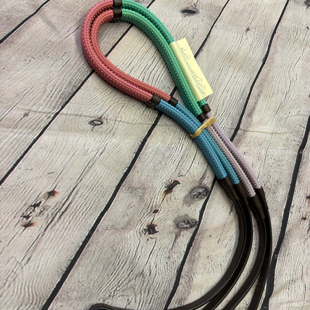 NEW WITH DEFECT-Kincade Pastel Rainbow Reins