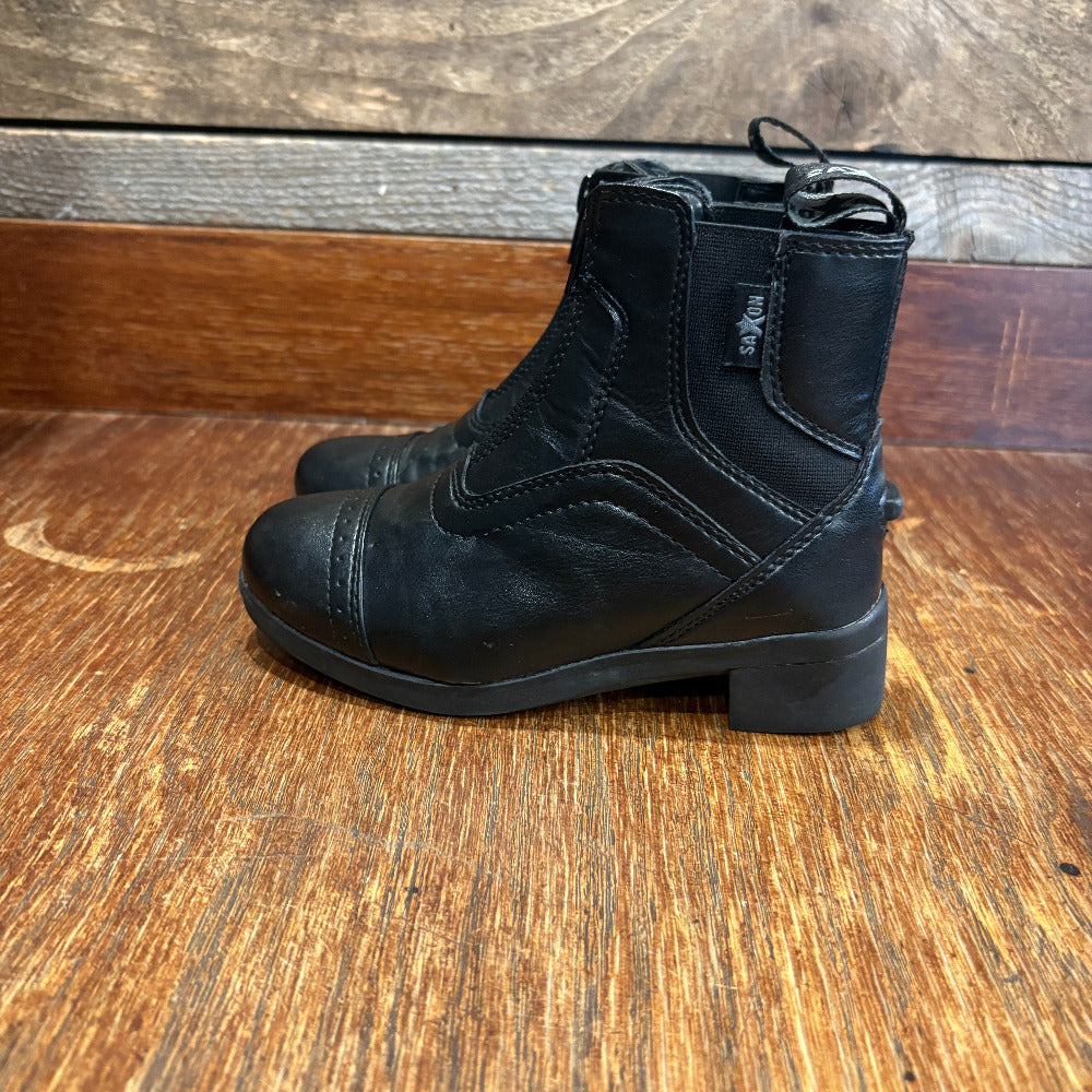 GENTLY USED Saxon Syntovia Kids Zip Paddock Boots