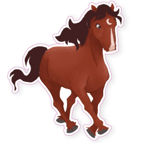 Wild At Heart Press Die-Cut Sticker - Moon