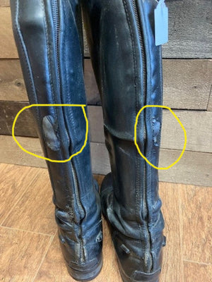 GENTLY USED- Tredstep Renaissance Donatello Tall Dress Boots - BLACK 40 Plus Tall