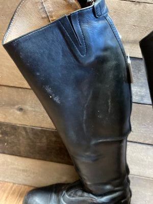 GENTLY USED- Tredstep Renaissance Donatello Tall Dress Boots - BLACK 40 Plus Tall