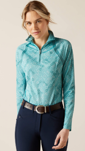 Ariat Ladies Sunstopper 2.0 1/4 Zip Shirt- VARIOUS PRINTS - CLOSEOUT