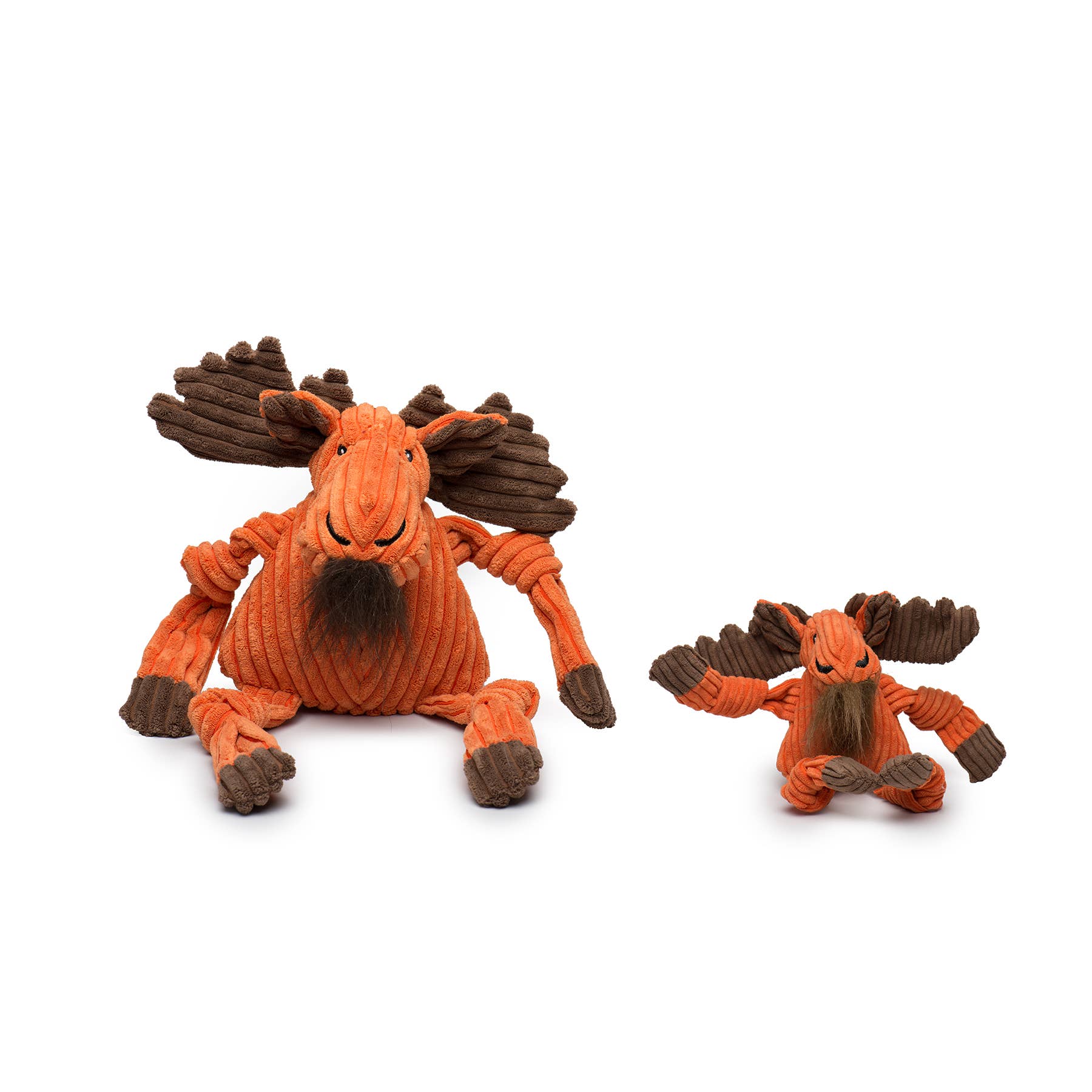 HuggleHounds - Morris Moose Knottie Plush Dog Toy: Small