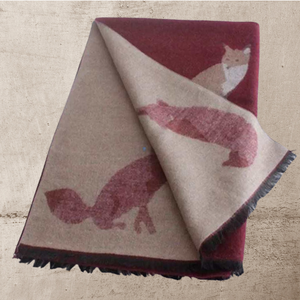 Tallyho Mr Fox Soft Winter Scarf Shawl