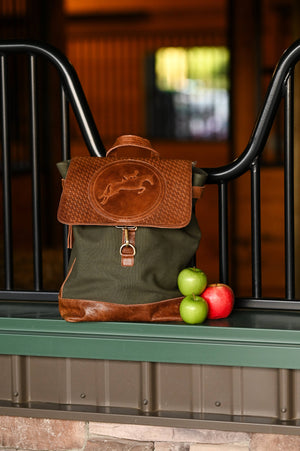 Tucker Tweed Equestrian - Barn Backpack - The Carousel Horse