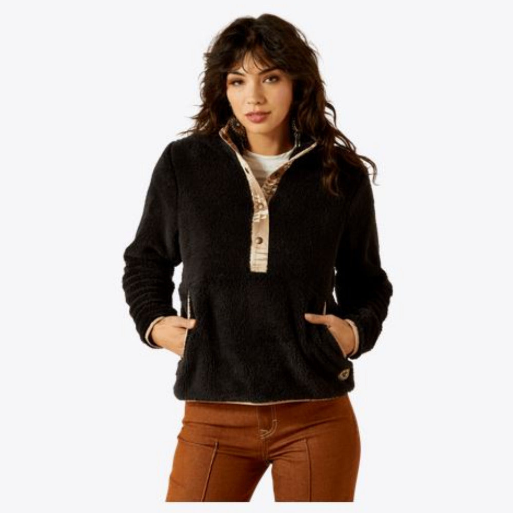Ariat Womens Berber Snap Front Sweatshirt