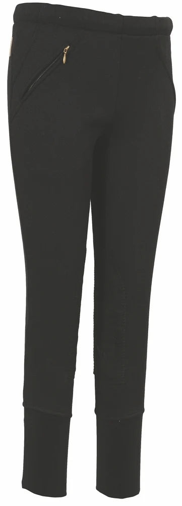 TuffRider TuffRider Children's Unifleece Pull-On Stretch Fleece Knee Patch Winter Breeches