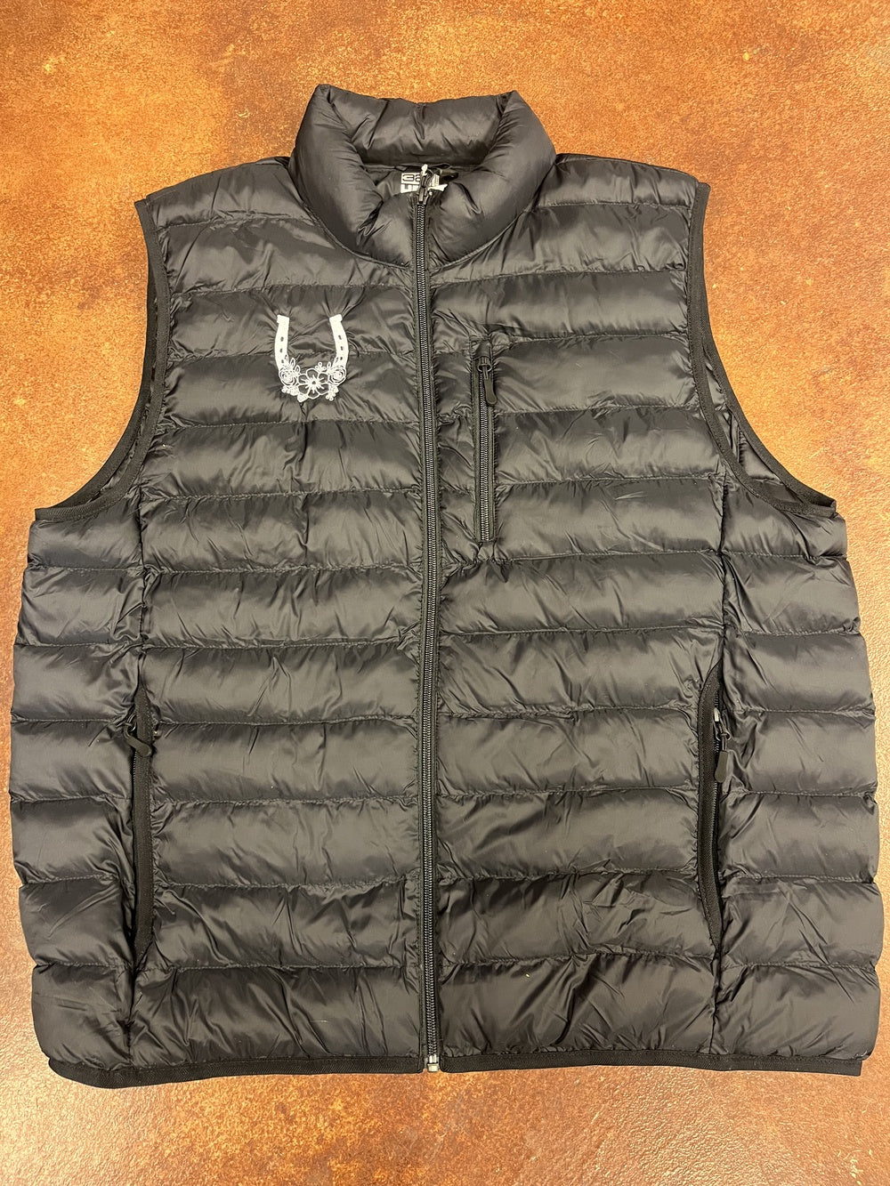 Women's Embroidered Lightweight Poly-Fill Packable Vest