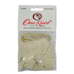 ONE KNOT One Knot Heavy Hair Net - Light Brown 2PK