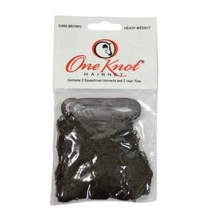 ONE KNOT One Knot Heavy Hair Net - Light Brown 2PK