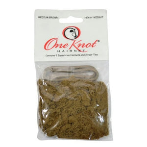 ONE KNOT One Knot Heavy Hair Net - Light Brown 2PK