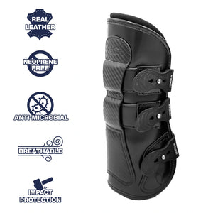 Majyk Equipe Estrella' Carbon Leather Tendon Boots