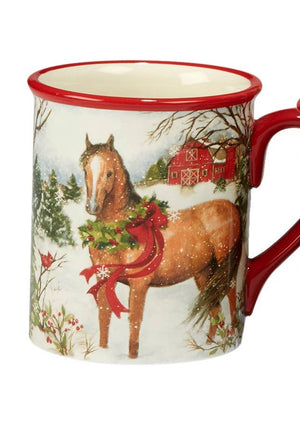 Certified International - Christmas on the Farm Mug 18 oz