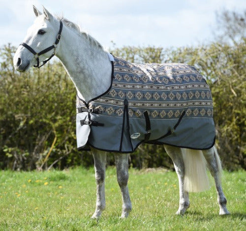 WeatherBeeta ComFiTec Essential Standard Neck Medium Turnout-  NAVAJO PRINTS CLOSEOUT