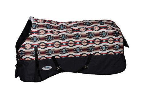 WeatherBeeta ComFiTec Essential Standard Neck Lite Turnout DIAMOND NAVAJO PRINT CLOSEOUT