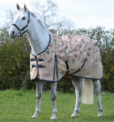 WeatherBeeta ComFiTec Essential Standard Neck Medium Turnout- SANTA FE SAND CLOSEOUT