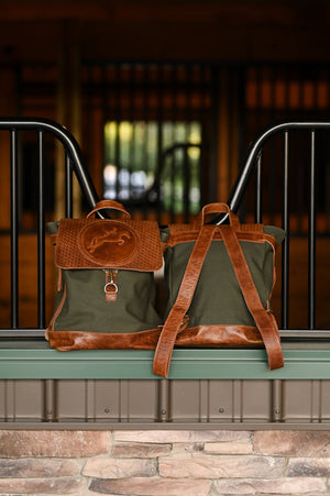Tucker Tweed Equestrian - Barn Backpack - The Carousel Horse