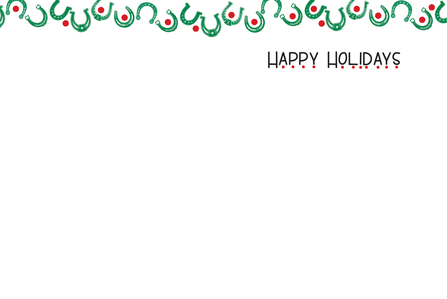 Horse Boxed Christmas Cards: Horse Shoe Tree
